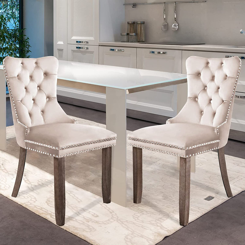 Velvet parsons chairs discount